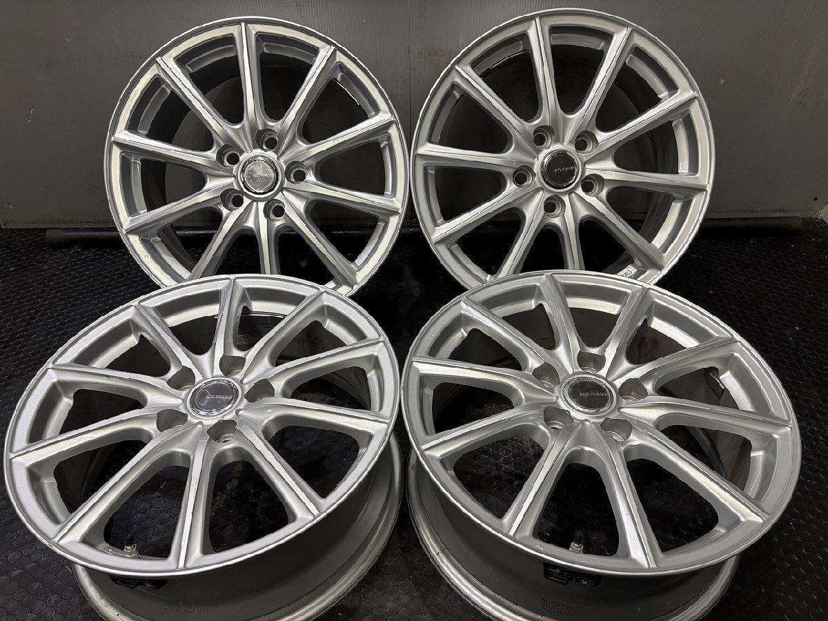 BS BRIDGESTONE ECO FORME 社外ホイール 17インチ 4本 7J5HPCD114.3+45 空気圧センサー付 トヨタ専用設計 カムリ等　(VHR124)