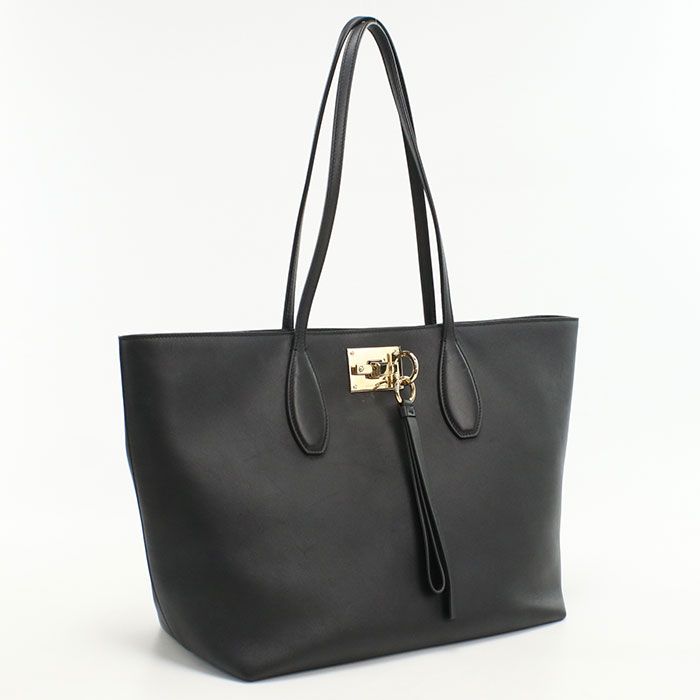 FERRAGAMO フェラガモ ガンチーニ 21 H655 トートバッグ カーフ【中古】 レディース