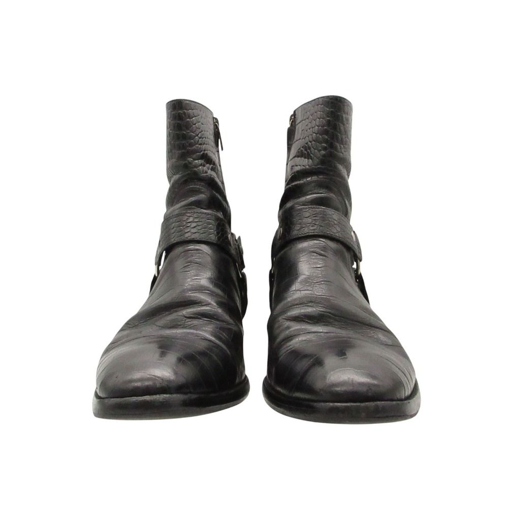 SAINT LAURENT サンローラン ブーツ ワイアット ハーネス リング 