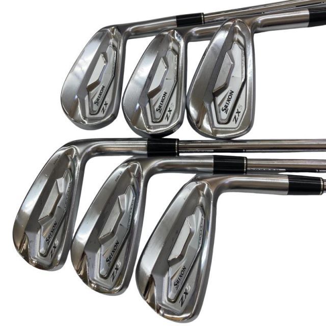 【中古】 ダンロップ SRIXON ZX5 Mk II 6S アイアンセット IR 純正特注シャフト (フレックスS) メンズ 男性用 右利き 右用 Cランク ゴルフクラブ