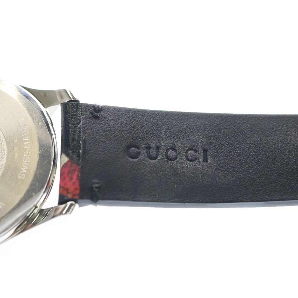 GUCCI (グッチ) Le March Des Merveilles ル・マルシェ・デ・メルヴェイユ スネークプリント クオーツ 腕時計 ウォッチ 1264007ブラック
