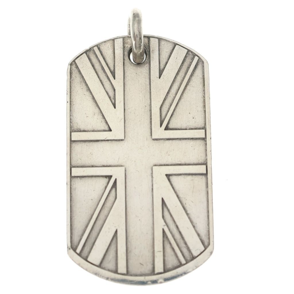 クロムハーツ ドックタッグ ユニオン ジャック CHROME HEARTS (クロムハーツ) D TAG LRG UNION JACK ユニオン