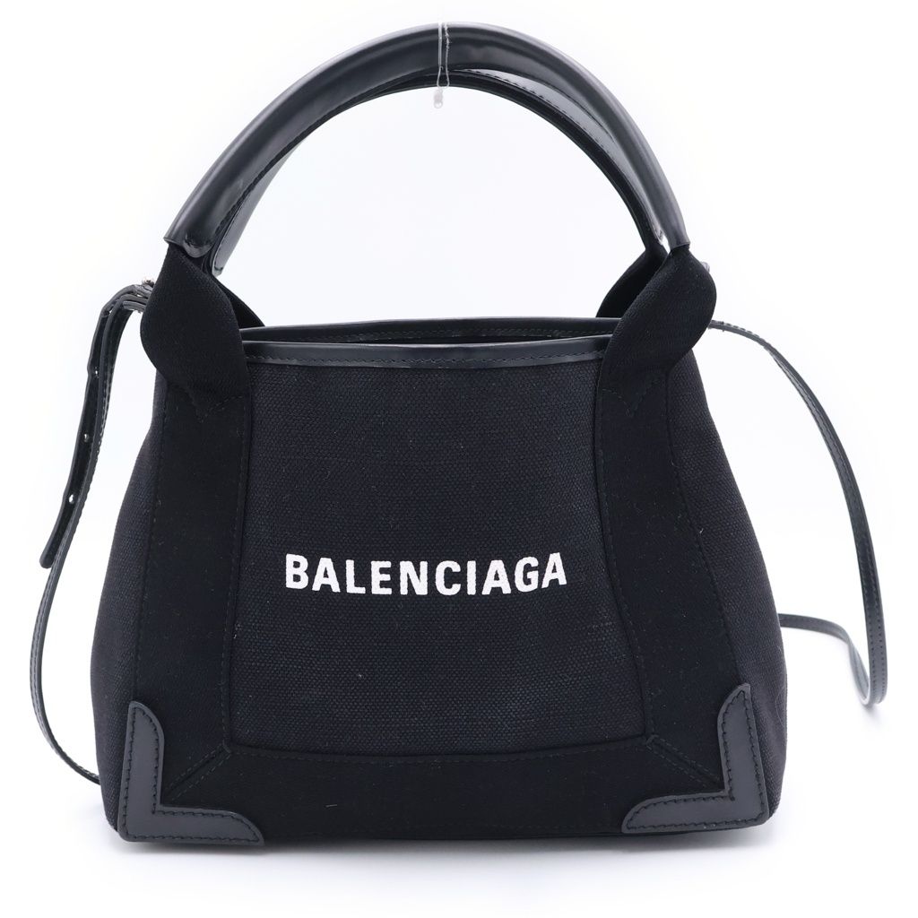 BALENCIAGA (バレンシアガ) ネイビーカバス XS 2WAY ポーチ付き