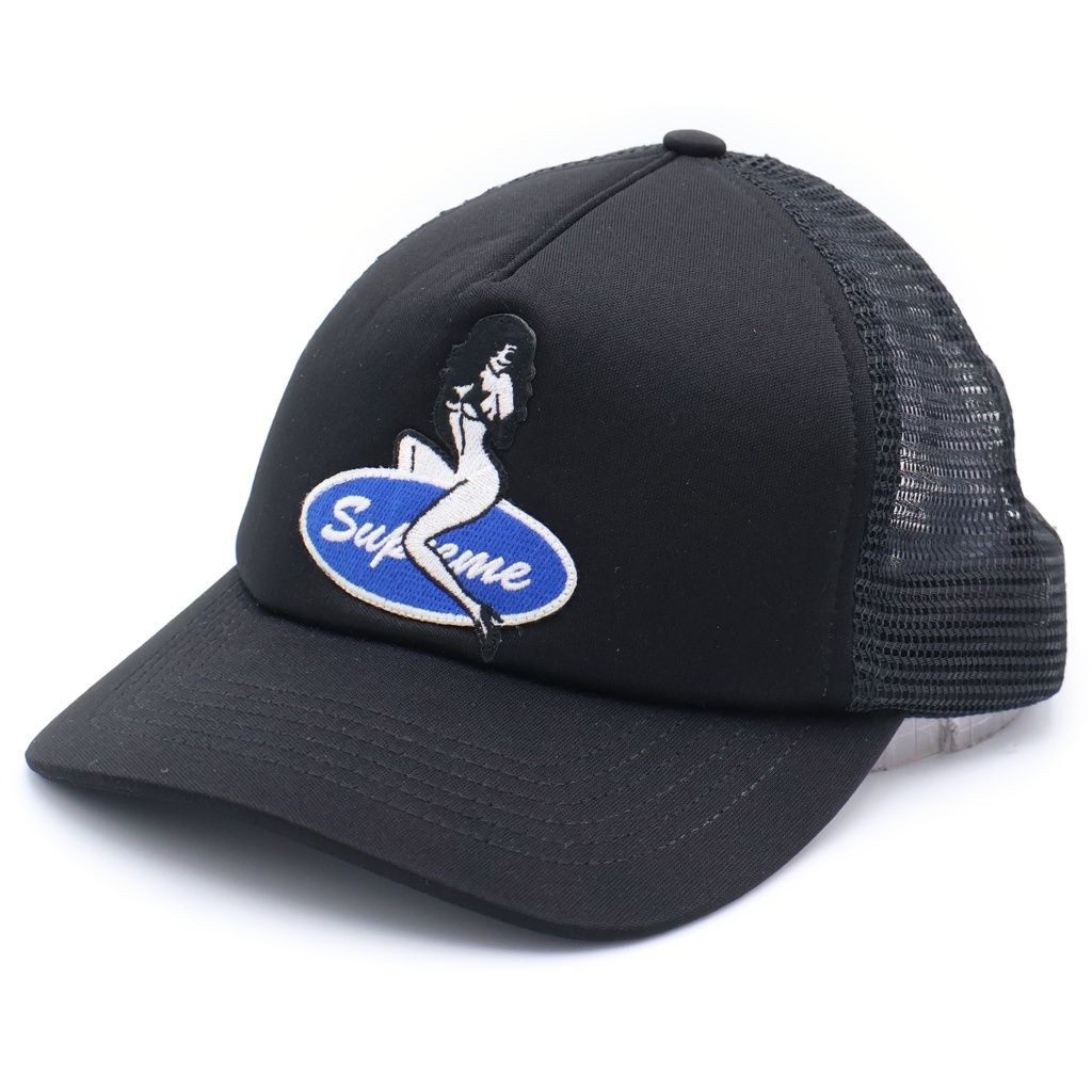 SUPREME (シュプリーム) 23AW Pinup Mesh Back 5-Panel メッシュ キャップ ブラック