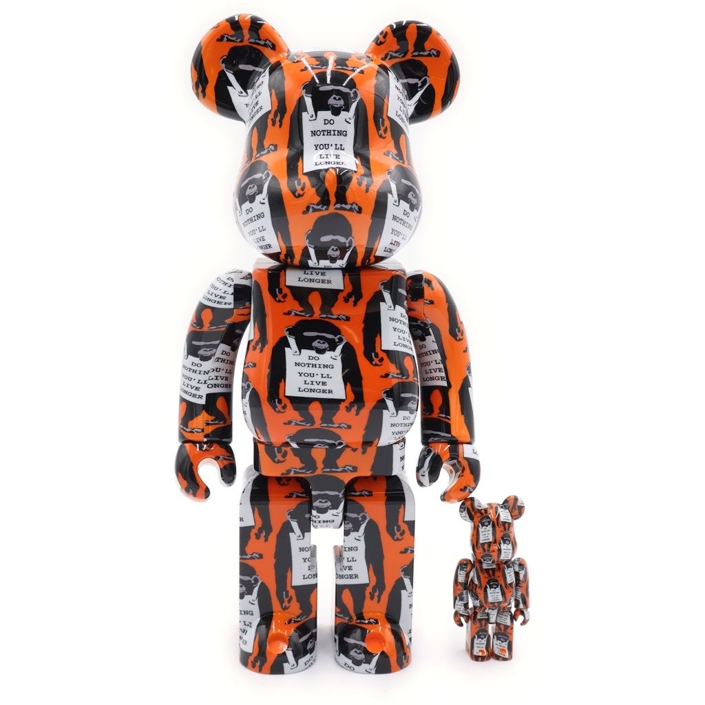 MEDICOM TOY (メディコムトイ) MONKEY SIGN 100% & 400% Banksy モンキーサイン バンクシー ベアブリック
