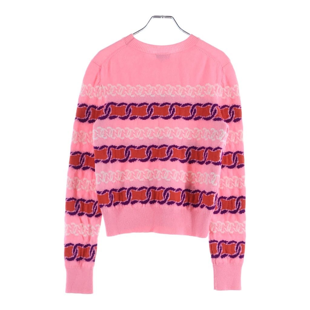CAHNELシャネル★訳アリ★カシミアニットセーター　カメリアピンク 中古・古着通販】CHANEL (シャネル) ココマークカシミヤボーダーニット トップス