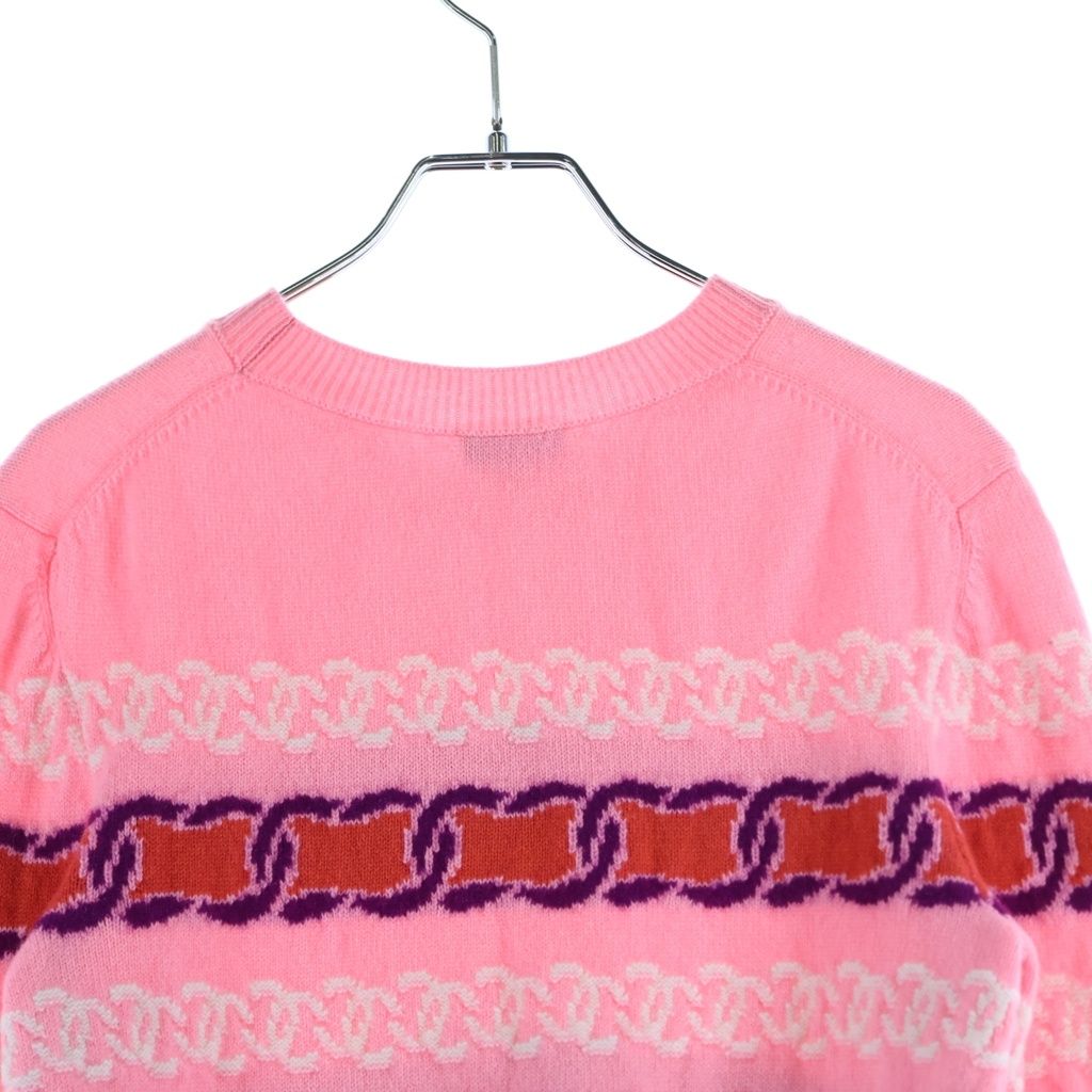 CHANEL (シャネル) カシミヤ混 ココマーク ニット ピンク #34