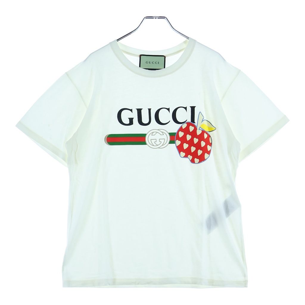 GUCCI (グッチ) フロントロゴプリント 半袖Tシャツ カットソー