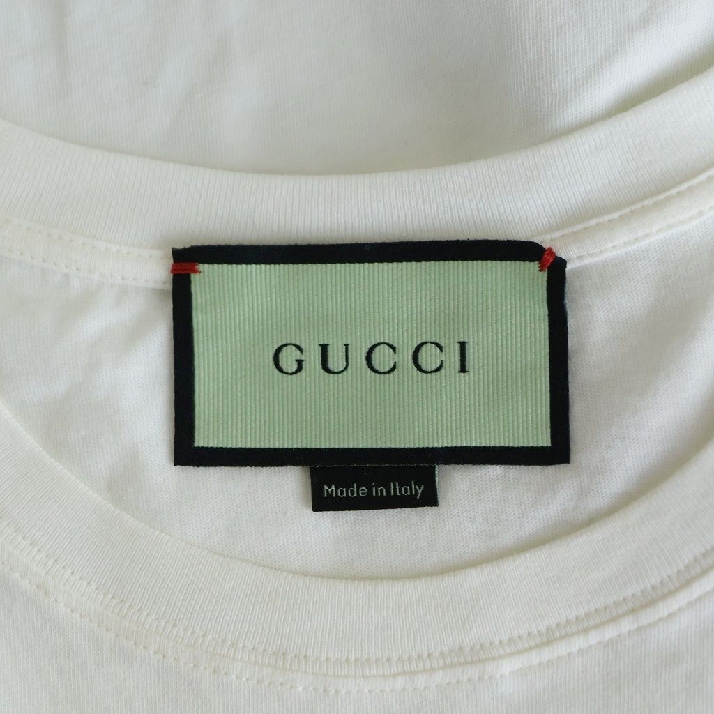 GUCCI (グッチ) フロントロゴプリント 半袖Tシャツ カットソー