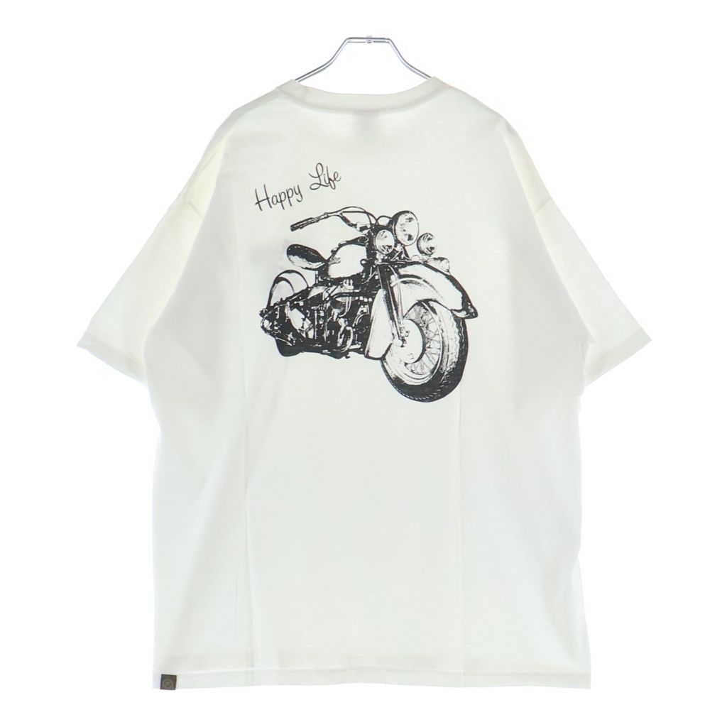 goro's (ゴローズ) OLD Happy Life 半袖Tシャツ カットソー ホワイト