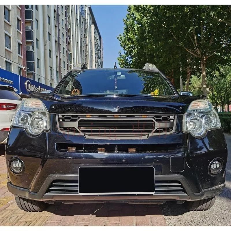 12-14年式ニッサン エクストレイル X-TRAIL 専用 ABS製 グリル 中网 LED付/LED無 フロントフェイス ドレスアップ 外装パーツ 高品質設計 F