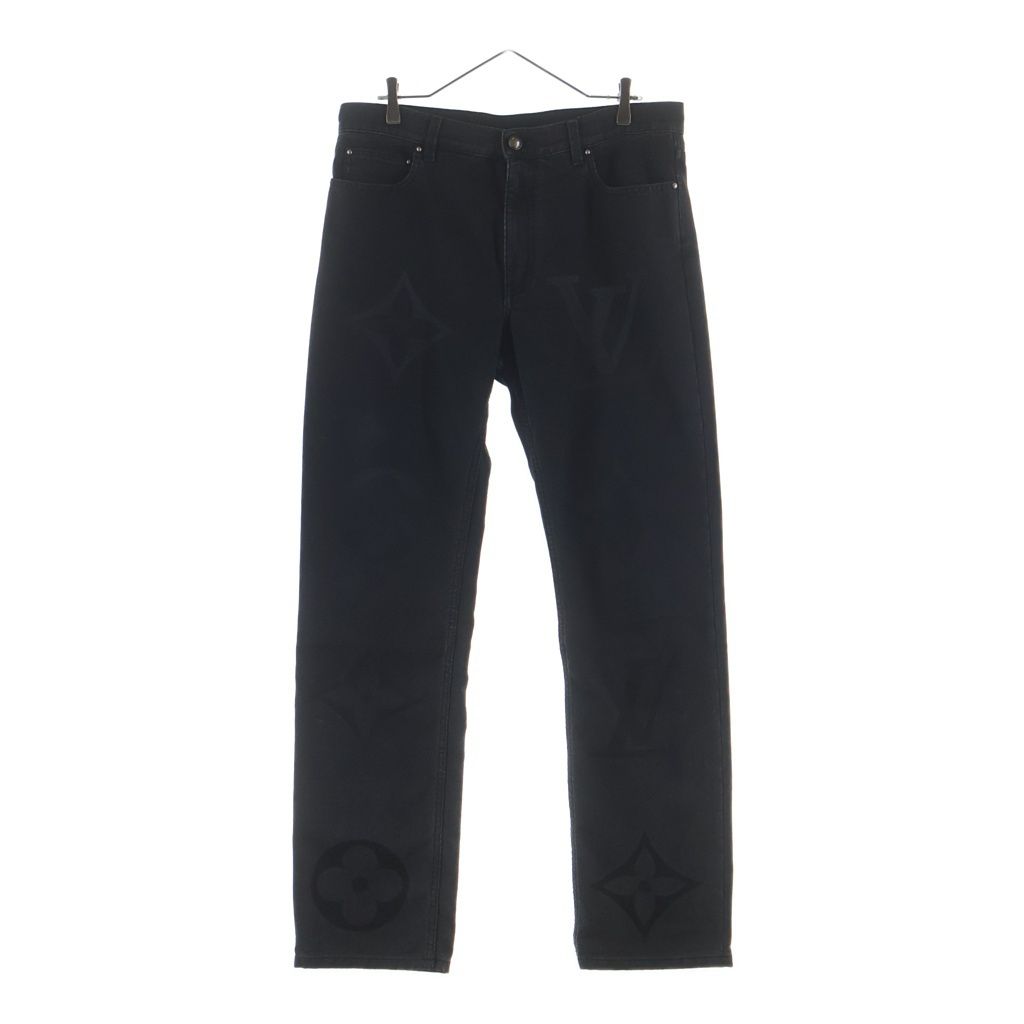 LOUIS VUITTON (ルイヴィトン) 25SS MONOGRAM FLOUR DENIM PANTS モノグラムフラワーデニムパンツ ジーンズ ブラック RM251M9 OWZ HSD15W