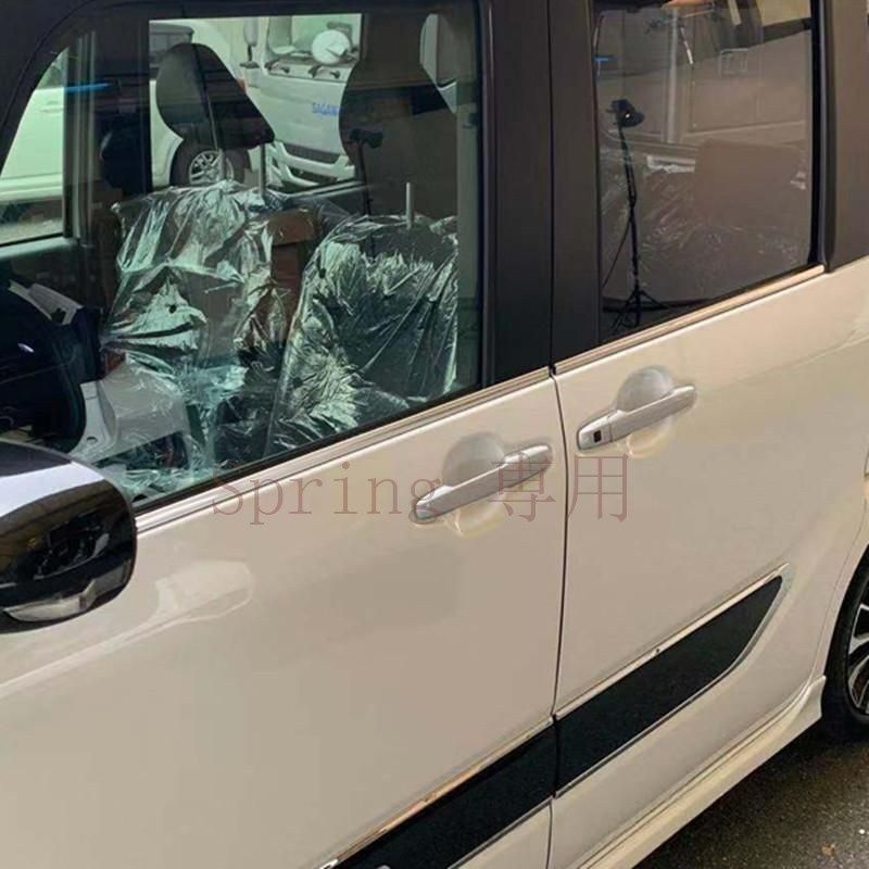 19年式 ダイハツ タント専用 304ステンレス製 車窓装飾プレート｜銀色 鋼製 車窓保護用 F