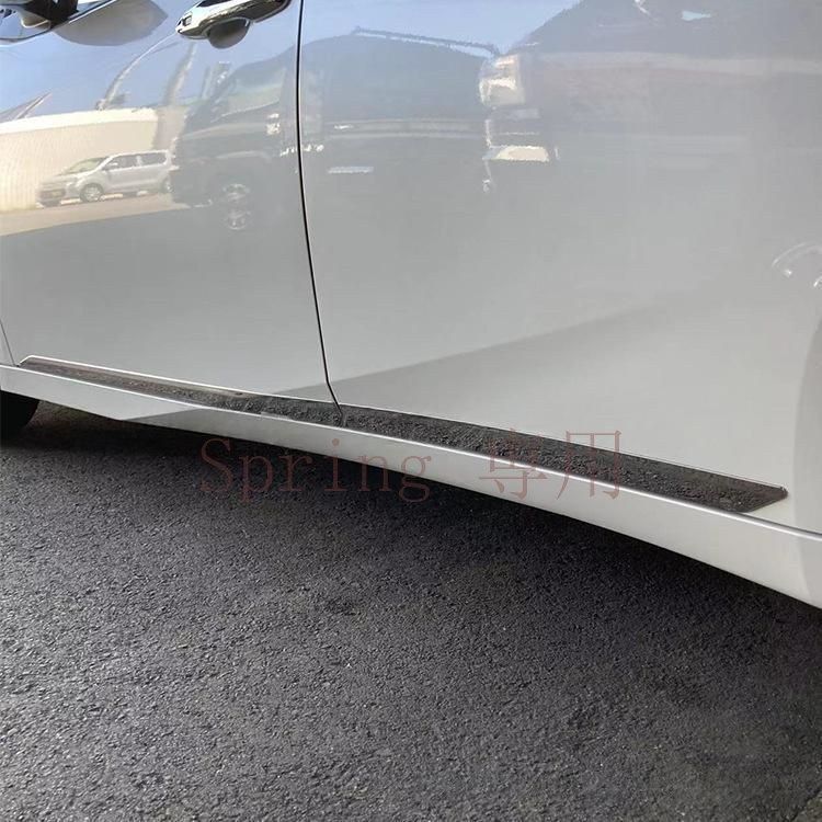 PRIUS 60系用ステンレス製車体防撞条｜高光沢鏡面仕上げ｜車両保護用スクラッチ防止パーツ F