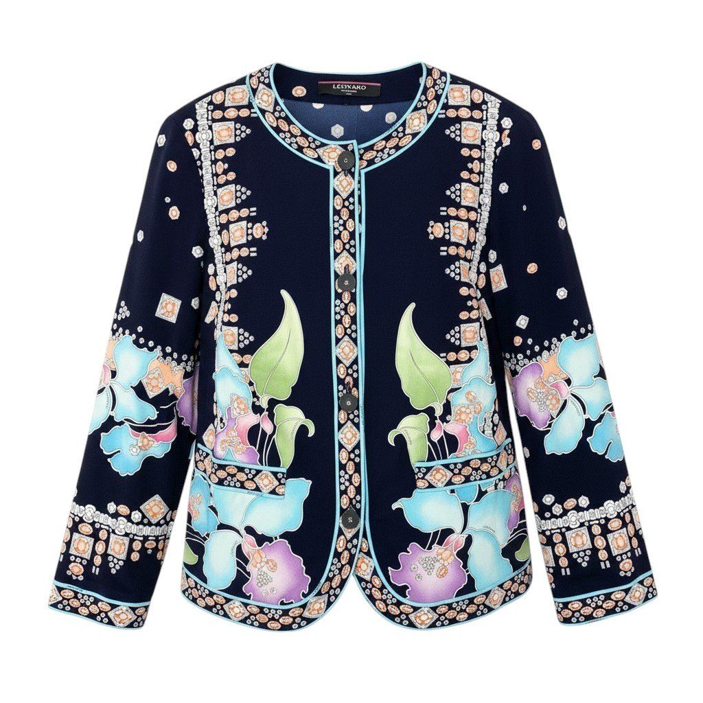 61e19 【美品】 LEONARD FASHION レオナール ロングスリーブ