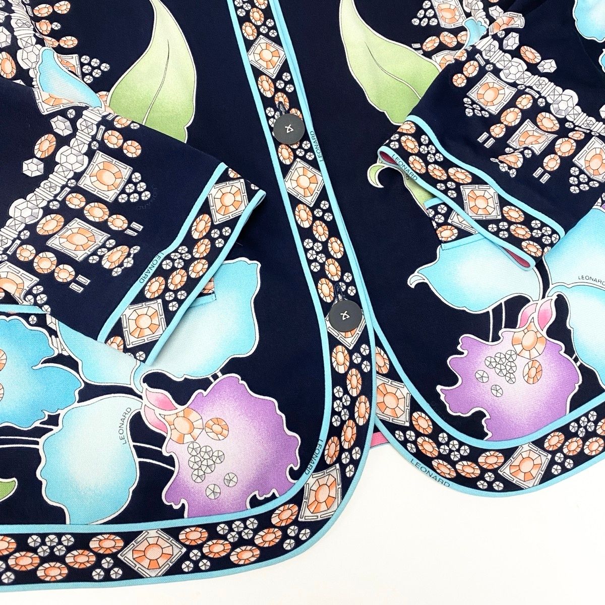 61e19 【美品】 LEONARD FASHION レオナール ロングスリーブ