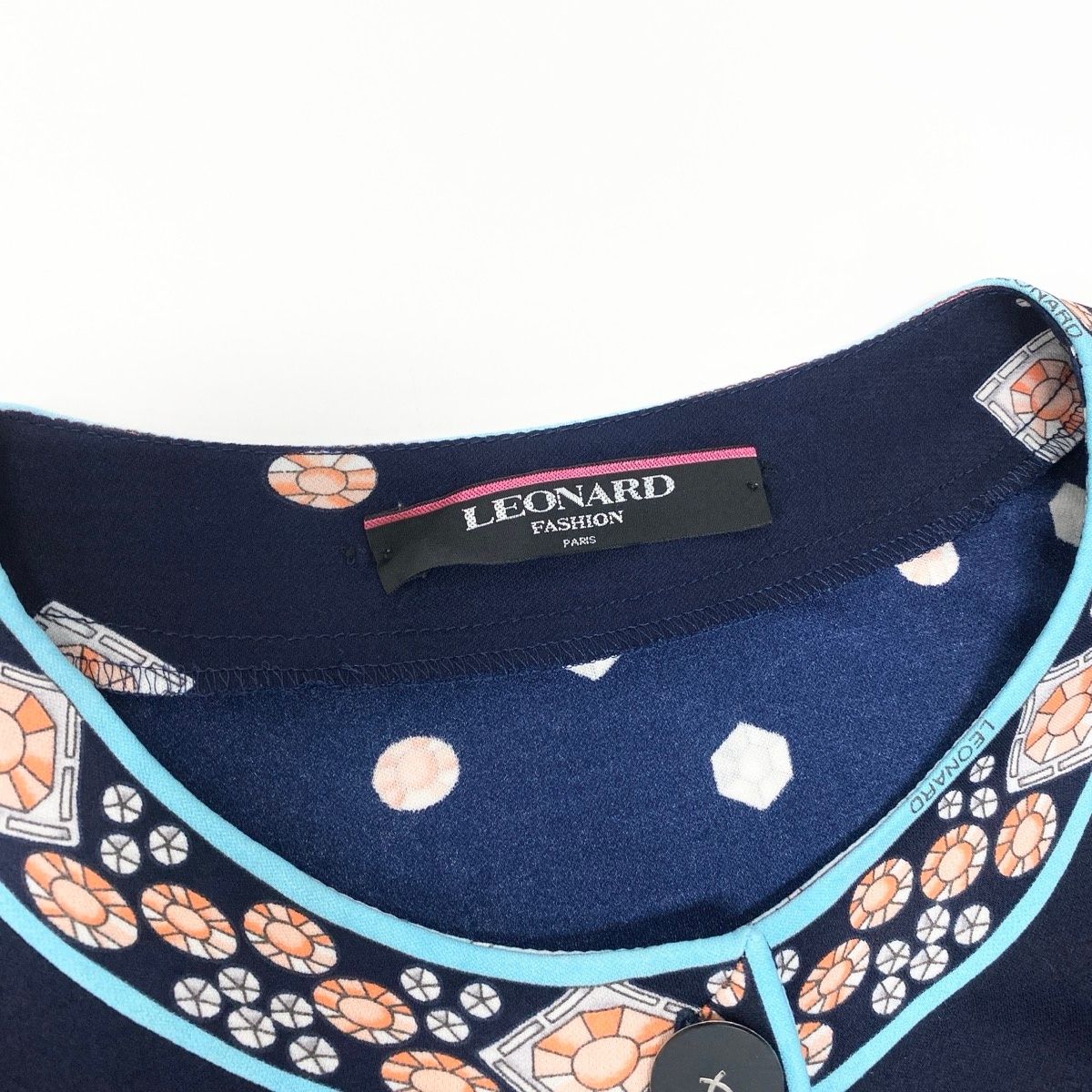 61e19 【美品】 LEONARD FASHION レオナール ロングスリーブ
