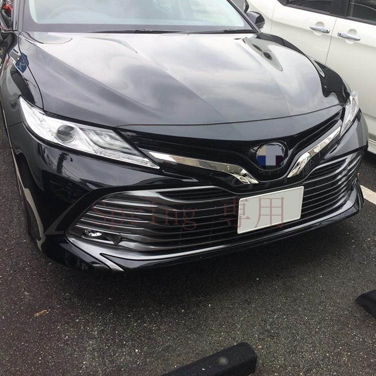 2018年式第八代カムリ専用 304ステンレス製メッシュグリル装飾バー【高級仕上げ?車標装飾】 F