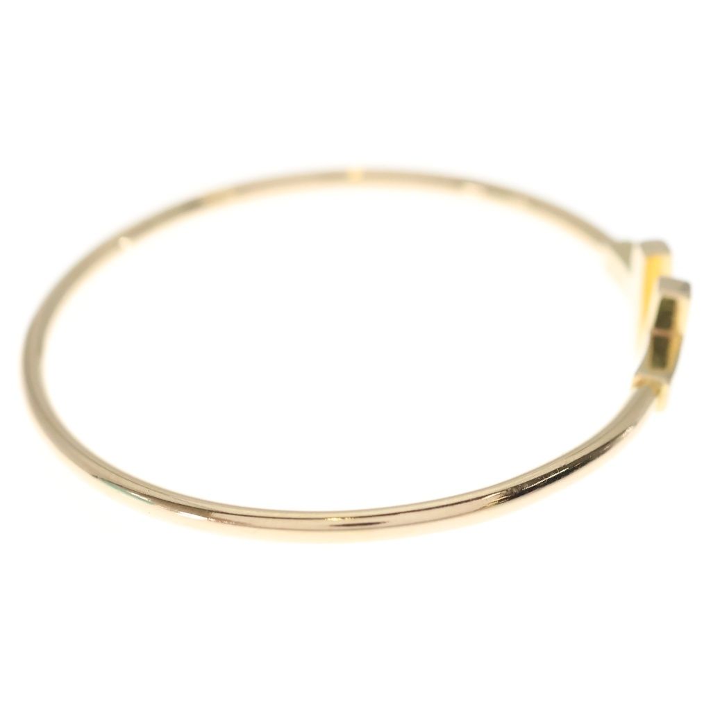 TIFFANY & Co. (ティファニー) Tワイヤー シェル バングル ブレスレット ピンクゴールド Au750 7.6g