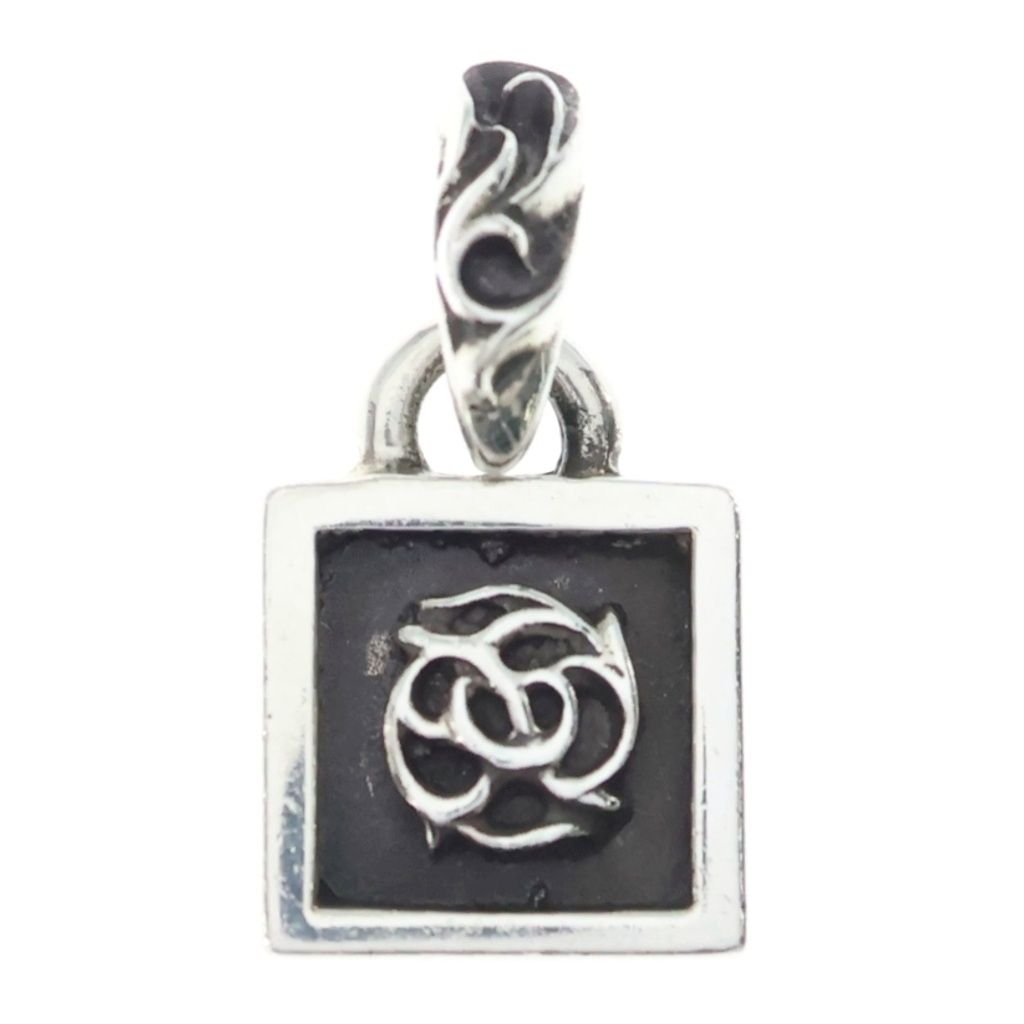 CHROME HEARTS (クロムハーツ) FRAMED FLRL フレームド フローラル ネックレス ボールチェーン シルバー