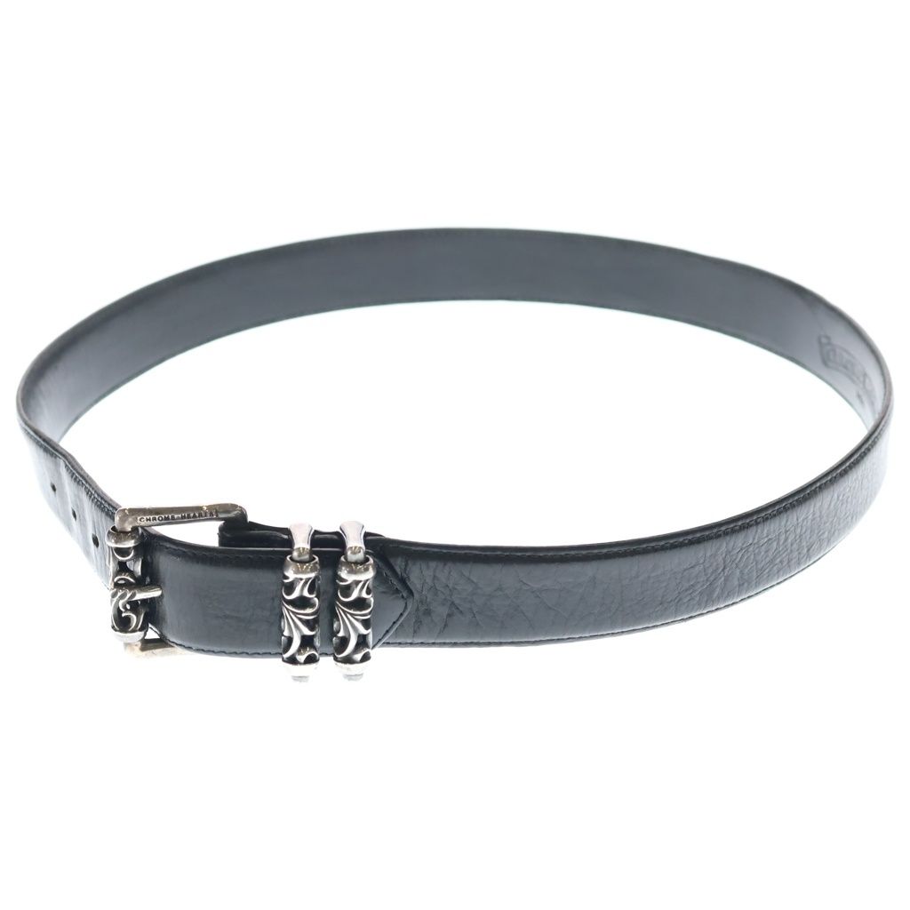 CHROME HEARTS (クロムハーツ) BLT ROLLER 3PC1.5inch 3PCローラーバックル レザーベルト シルバー BCA357