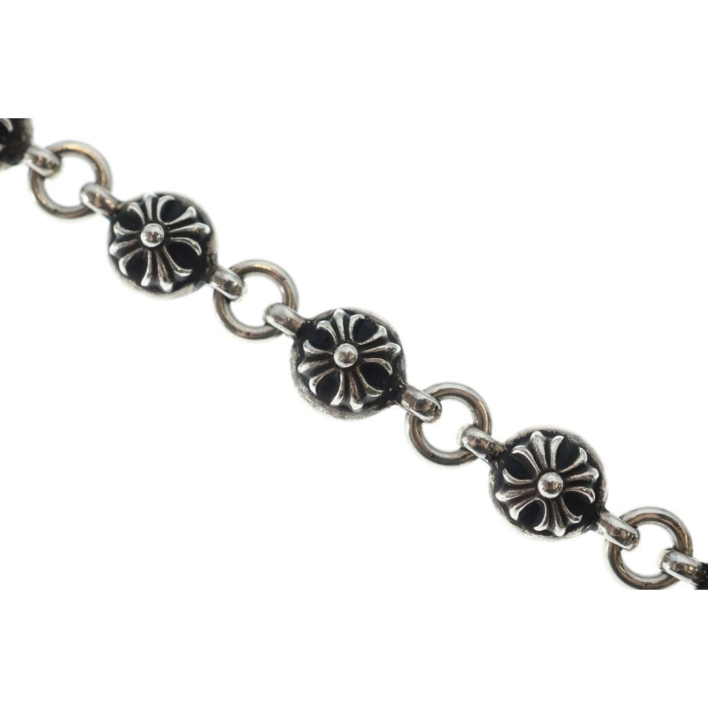 CHROME HEARTS (クロムハーツ) NO2 BALL #2クロスボールブレスレット シルバー BCA176