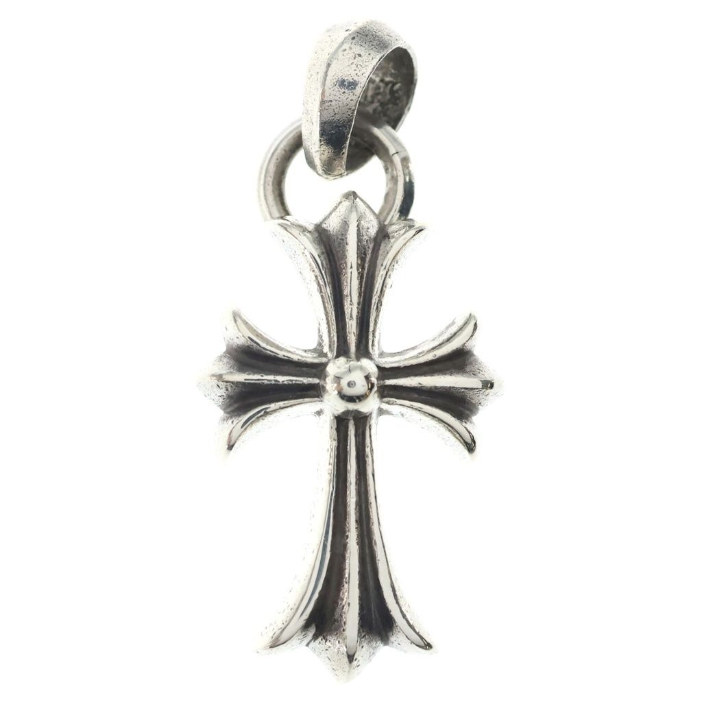 CHROME HEARTS (クロムハーツ) CH CRS SML W/BALE Wベイル スモールCHクロス ペンダントトップ シルバー BCA218