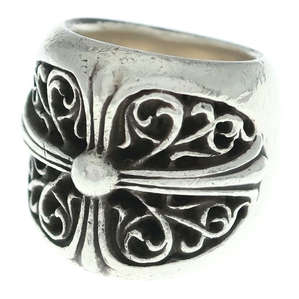 CHROME HEARTS (クロムハーツ) CLASSIC OVAL クラシックオーバルクロス リング シルバー BCA340