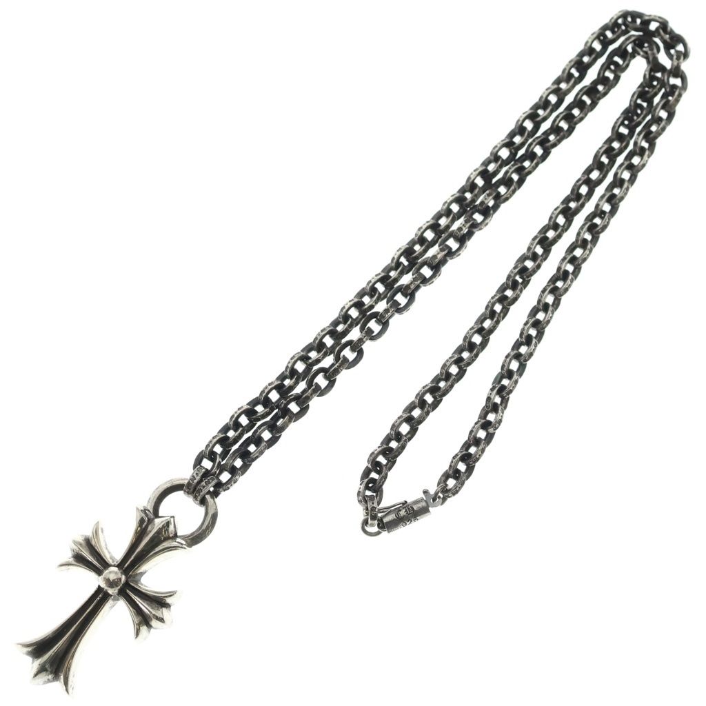 CHROME HEARTS (クロムハーツ) PPR CHN SML CH CRS ペーパーチェーン