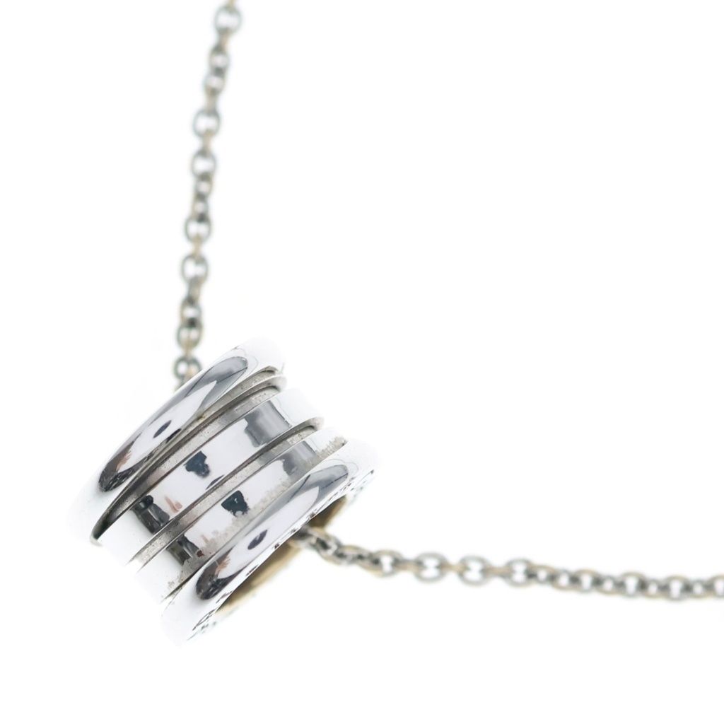 BVLGARI (ブルガリ) ビーゼロワン ネックレス ペンダント チェーンホワイトゴールド 750WG 11.6g