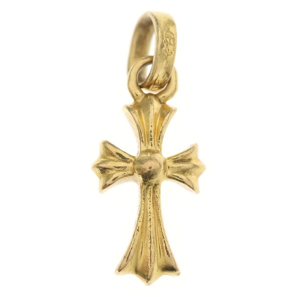 CHROME HEARTS (クロムハーツ) 22K CRS BBYFAT ベイビーファットクロス ペンダントトップ ゴールドBCA037