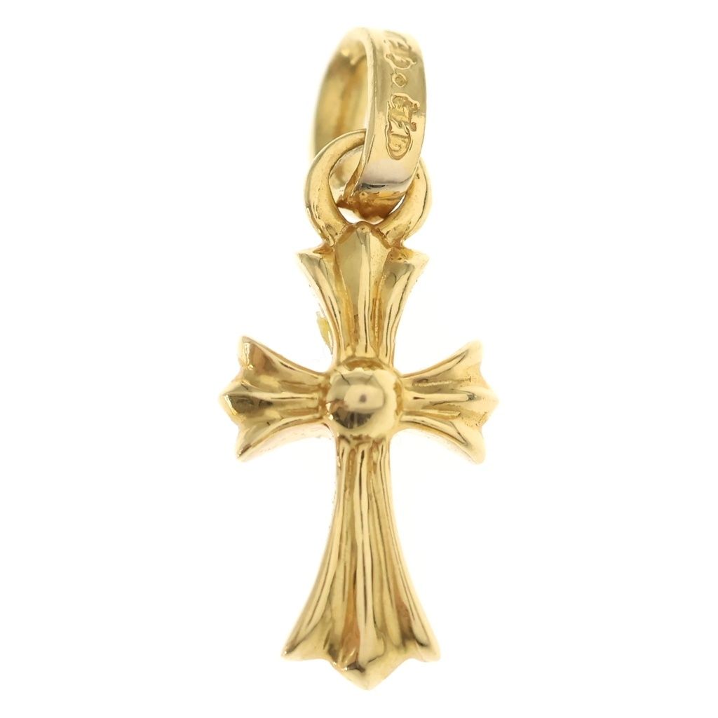CHROME HEARTS (クロムハーツ) 22K CRS BBYFAT ベイビーファットクロス ペンダントトップ ゴールドBCA037