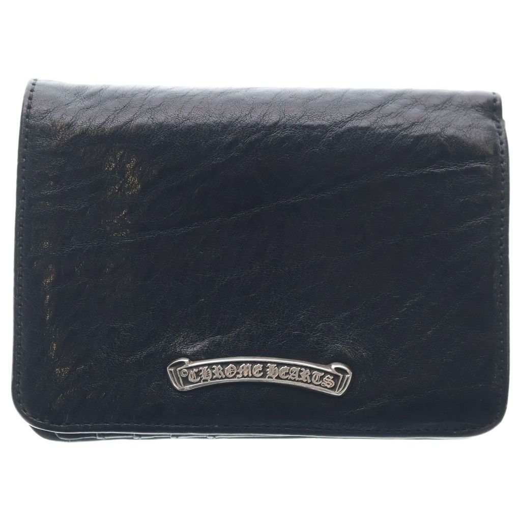 CHROME HEARTS (クロムハーツ) JOEY ジョーイ レザーウォレット 財布 ブラック BCA365