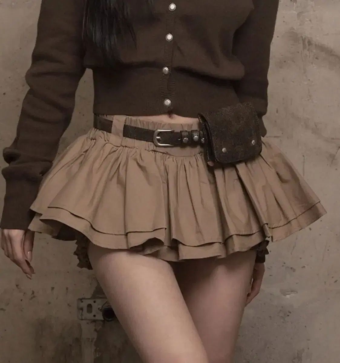カーキポイント CanCan Skirt Pants (beige)