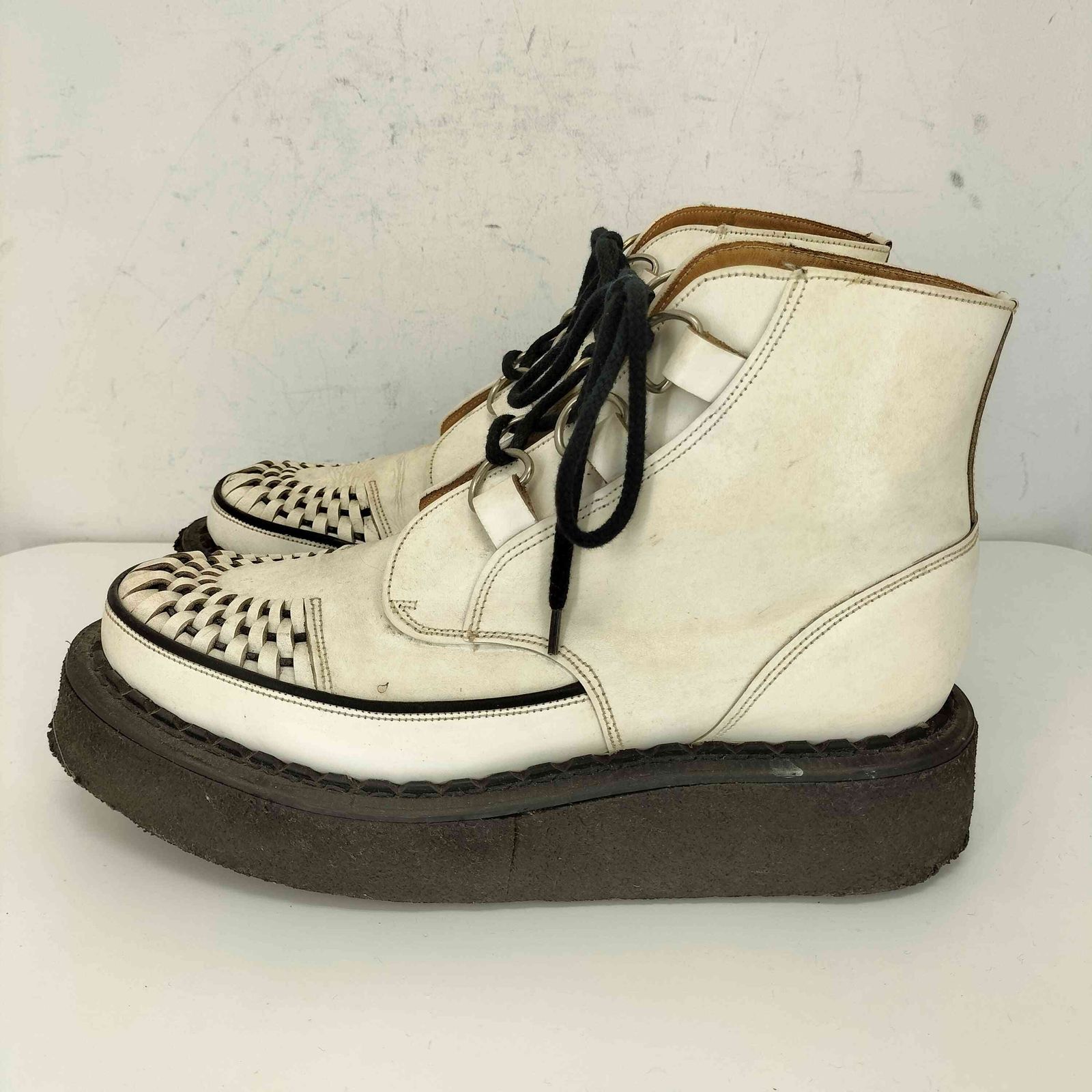 ジョージコックス GEORGE COX VI Sole CHUKKA Whtie Leather メンズ UK