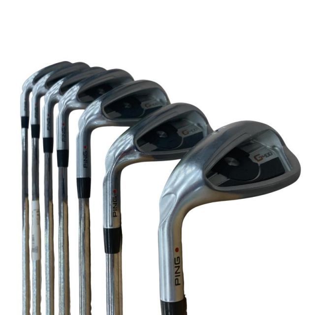【中古】 ピン G400 8S レフティ アイアンセット IR PING AWT 2.0 LITE (フレックスR) メンズ 男性用 左利き レフティ 左用 Cランク ゴルフクラブ