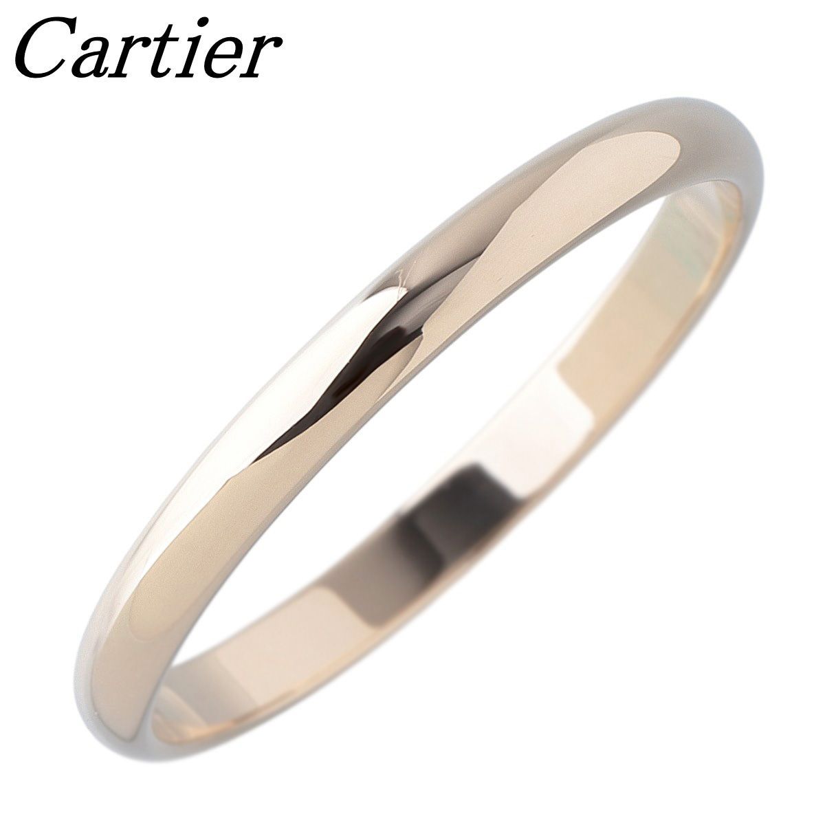 カルティエ 1895 ウェディング リング #59 幅2.4mm Au750YG 新品仕上げ