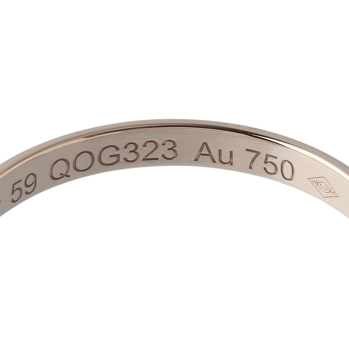 カルティエ 1895 ウェディング リング #59 幅2.4mm Au750YG 新品仕上げ