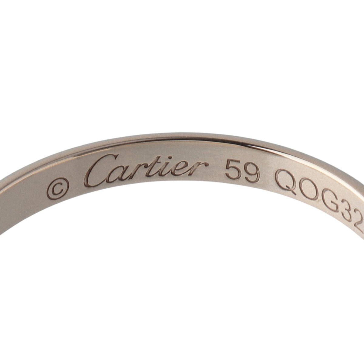 カルティエ 1895 ウェディング リング #59 幅2.4mm Au750YG 新品仕上げ