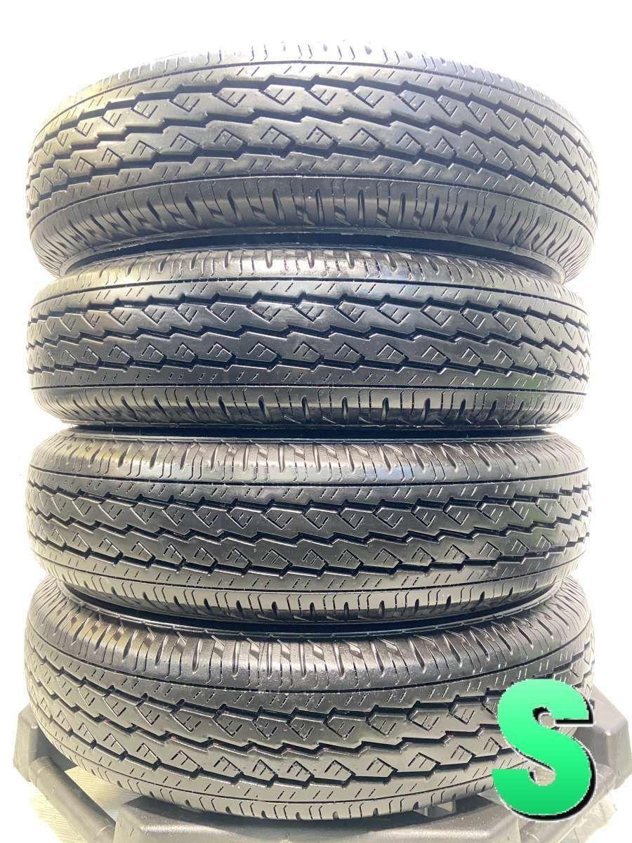 155/80R14 88/86N LT ブリヂストン V600 中古タイヤ サマータイヤ 4本セット s14260411046