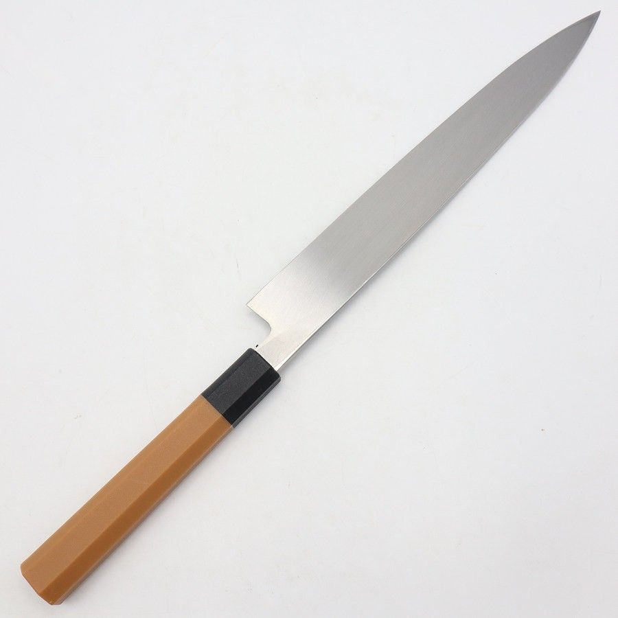 新品】堺孝行 モリブデン鋼 正夫 柳包丁 九寸 INOX PC柄 八角柄 刃渡り