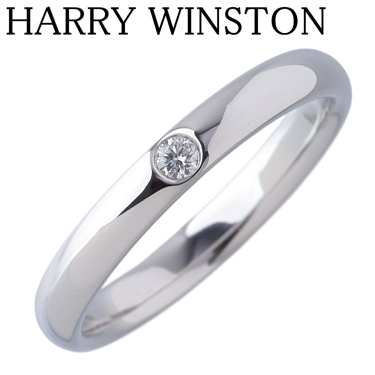 ハリーウィンストン マリッジ ダイヤ リング 14号 Pt950 保証書(2023年) 新品仕上げ済 HARRY WINSTON【26111】