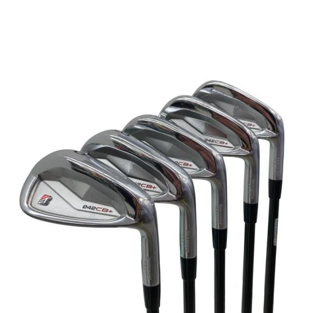 【中古】 ブリヂストン BRIDGESTONE 242CB+ 6S アイアンセット IR 純正特注シャフト (フレックスS) メンズ 男性用 右利き 右用 Cランク ゴルフクラブ