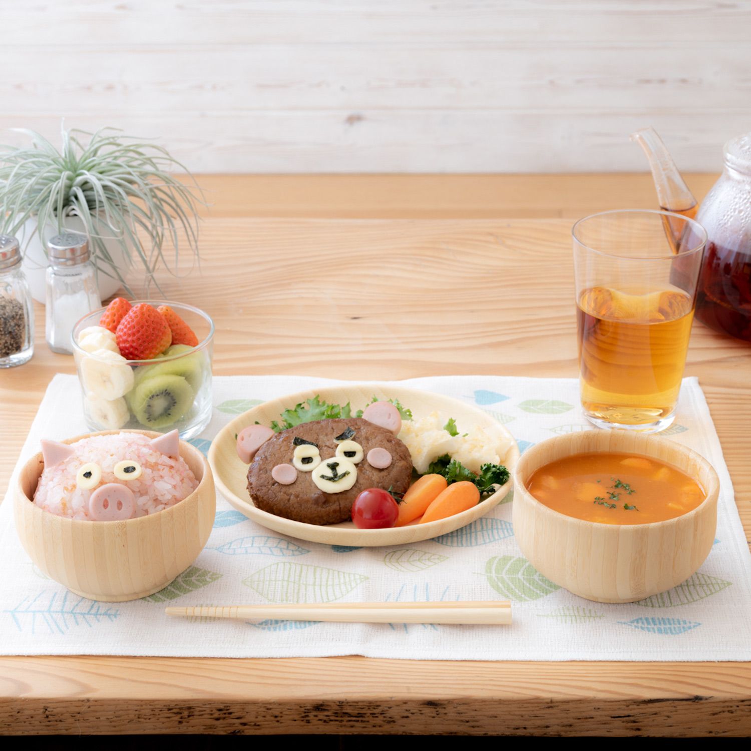 agney アグニー お食い初め 食器セット いろは 4点セット 天然素材