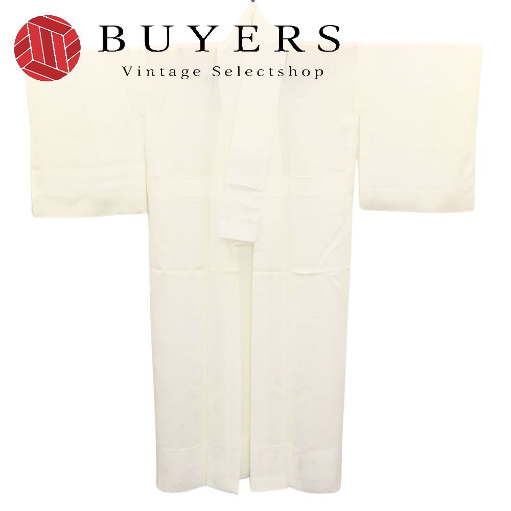 【中古】 襦袢 正絹 ホワイト しつけ糸あり 和装 呉服 和服 きもの レディース 女性
