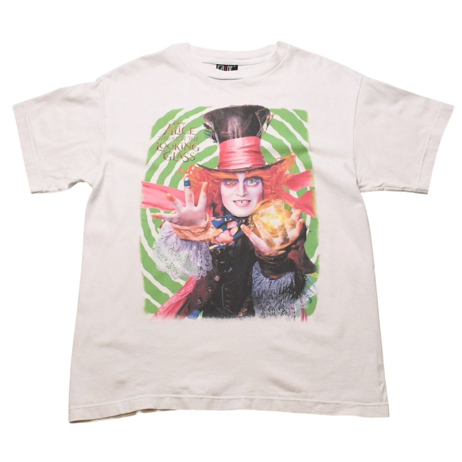 極美品 SAINT Mxxxxxx アリスインワンダーランド DSNY SS TEE MAD HATTER 2023AW ジョニーデップ ヴィンテージ加工 SM-A23-0000-C25 中古 4a002585