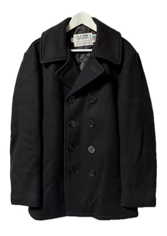 ショット SCHOTT Pコート ピーコート 42 ブラック アウター - メルカリ