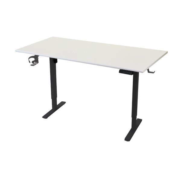 昇降デスク 電動 ハイグレードモデル PSE適合 160cm 1600mm 動荷重約100kg 静荷重約180kg スタンディングデスク 上下昇降 デスク 高さ調整 エルゴノミクス 昇降式デスク a99(天板:160,ホワイト)(脚色:ブラック)