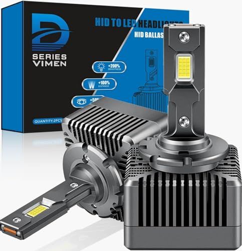 D1S LED ヘッドライト 純正交換 D1S LED バルブ 6500K 車検対応 純正HIDをLED化 BMW ベンツ 純正交換用 12000LM 12V車対応 VIMEN LEDバルブトラック用 D1S アダプティブ干渉無し 純正HID 61f1a55e
