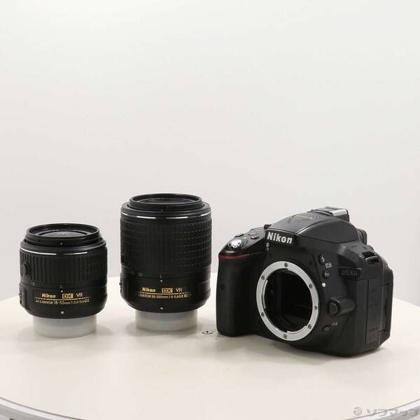 ソフマップ 〔中古品〕 NIKON D5300 ダブルズームキット2 ブラック (2416万画素／SDXC)【297】
